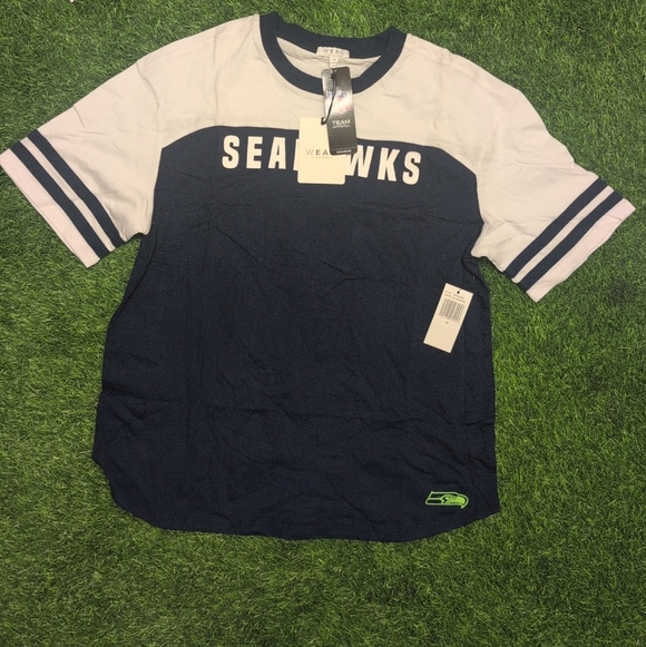 Wear By Erin Andrews Tops - Women's WEAR by Erin Andrews Seattle Seahawks patchwork graphic t-shirt Size M